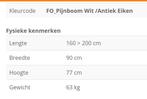 Eettafel uitschuifbaar, zie foto,s, Ophalen of Verzenden, Rechthoekig, 50 tot 100 cm