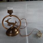 antiek, staand lampje met hert,  zonder kap - 20 cm. hoog, Antiek en Kunst, Ophalen