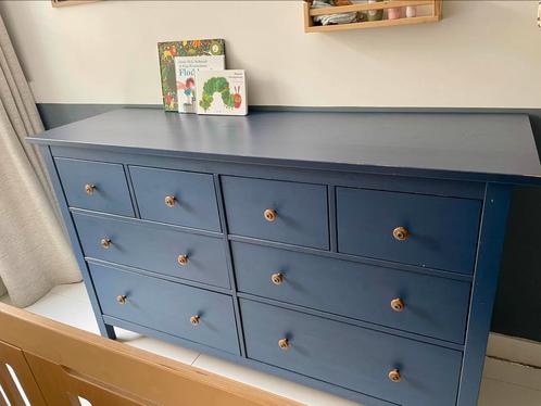 Donkerblauwe blauwe IKEA Hemnes ladekast commode, Huis en Inrichting, Kasten | Ladekasten, Zo goed als nieuw, Minder dan 100 cm