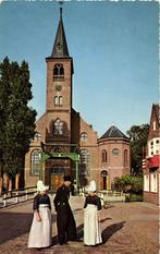 Volendam - volk brug kerk - 1964 gelopen, Ophalen of Verzenden, 1960 tot 1980, Gelopen, Noord-Holland