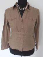 A-rticles - prachtige bruine linnen zomer blouse mt 40, Maat 42/44 (L), A-rticles, Bruin, Zo goed als nieuw