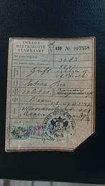 Tweede distributie stamkaart, Verzamelen, Militaria | Tweede Wereldoorlog, Ophalen of Verzenden