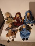 5  vintage poppen biscuit porselein handbeschilderd  gezicht, Ophalen of Verzenden, Zo goed als nieuw, Pop