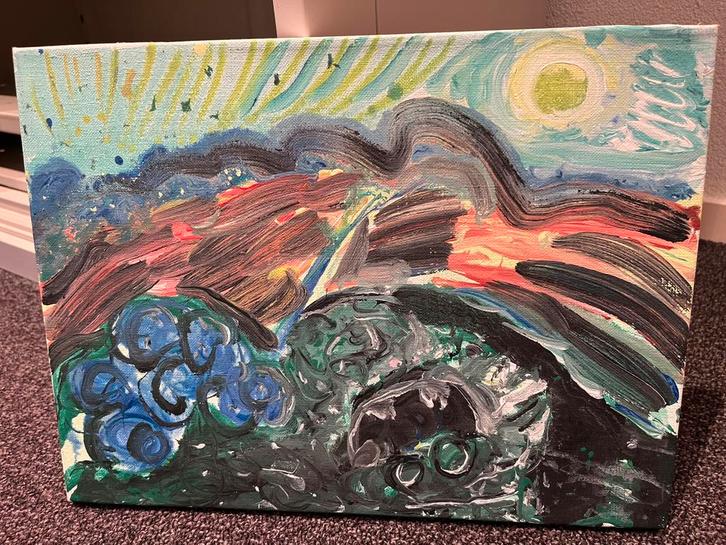 Fraai werk van Jacques Slegers, Antiek en Kunst, Kunst | Schilderijen | Abstract, Ophalen