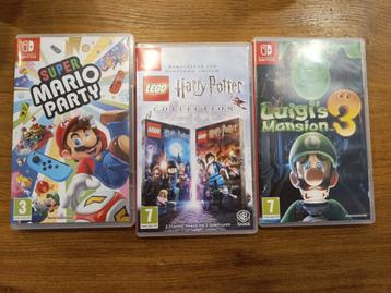 Nintendo Switch Games: Mario Party, Harry Potter, Luigi's Ma beschikbaar voor biedingen