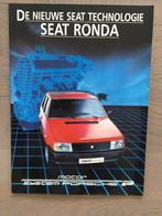 Autofolder/Brochure Seat Ronda 1984, Nieuw, Overige merken, Ophalen of Verzenden