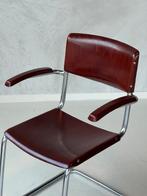 Bremshey & Co sledestoel vintage buisframe stoel Bauhaus, Gebruikt, Bruin, Ophalen of Verzenden, Eén