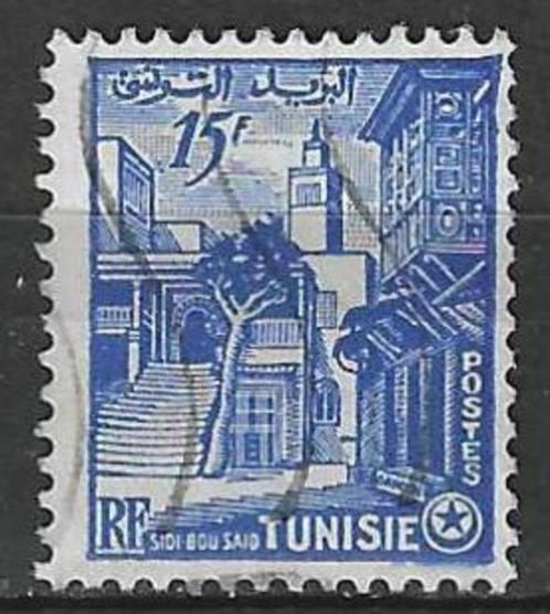 Tunesie 1954 - Yvert 375 - Stad Sidi-Bou-Said (ST), Postzegels en Munten, Postzegels | Afrika, Gestempeld, Overige landen, Ophalen