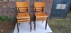 Stoelen, schoolstoelen vintage, Ophalen, Gebruikt, School, Bruin