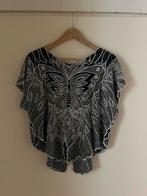 Unieke handgemaakte tuniek/blouse – maat XS/S – Made in Bali, Zwart, Bali, Ophalen of Verzenden, Zo goed als nieuw