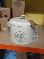 Metalen keukenafval compostemmer, Nieuw, Ophalen of Verzenden, Zo goed als nieuw, Rvs