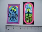 sticker oud Fietsen strip smile niet vrijen racefiets retro, Verzenden, Zo goed als nieuw, Bedrijf of Vereniging