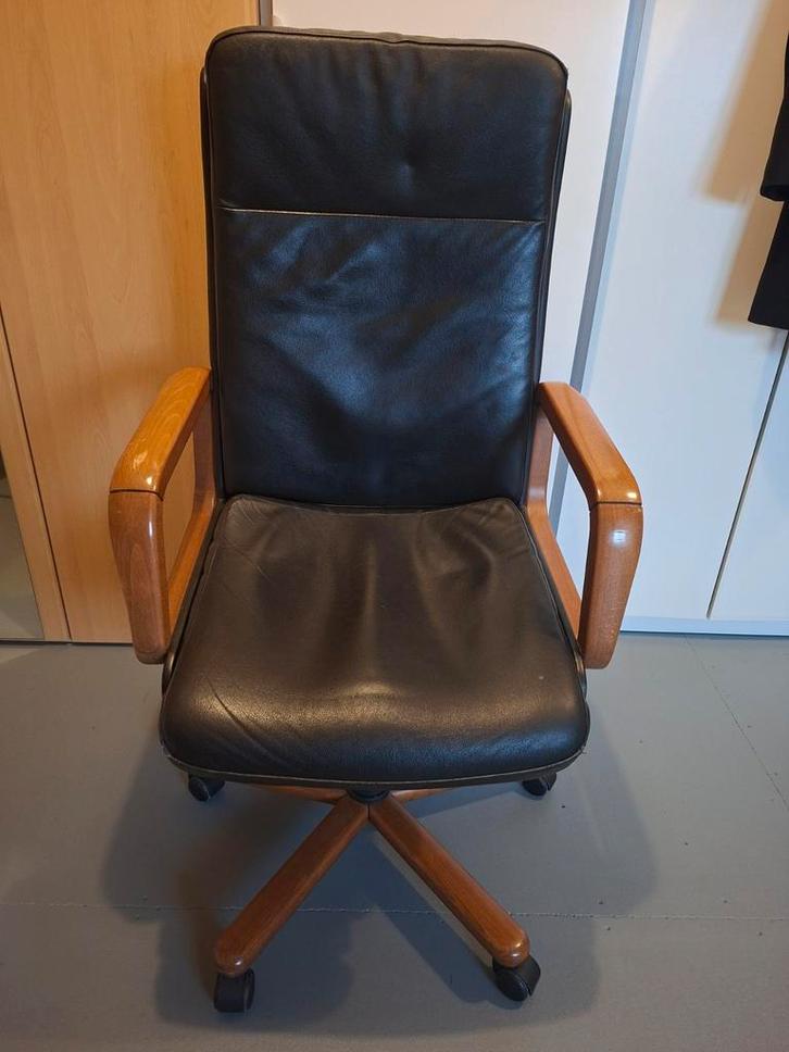 Bureaustoel, Huis en Inrichting, Bureaustoelen, Gebruikt, Bureaustoel, Zwart, Ophalen