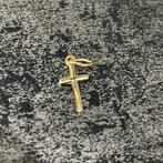 14 k gouden kruis hanger, Nieuw, Ophalen of Verzenden, Kruis of Symbool, Goud