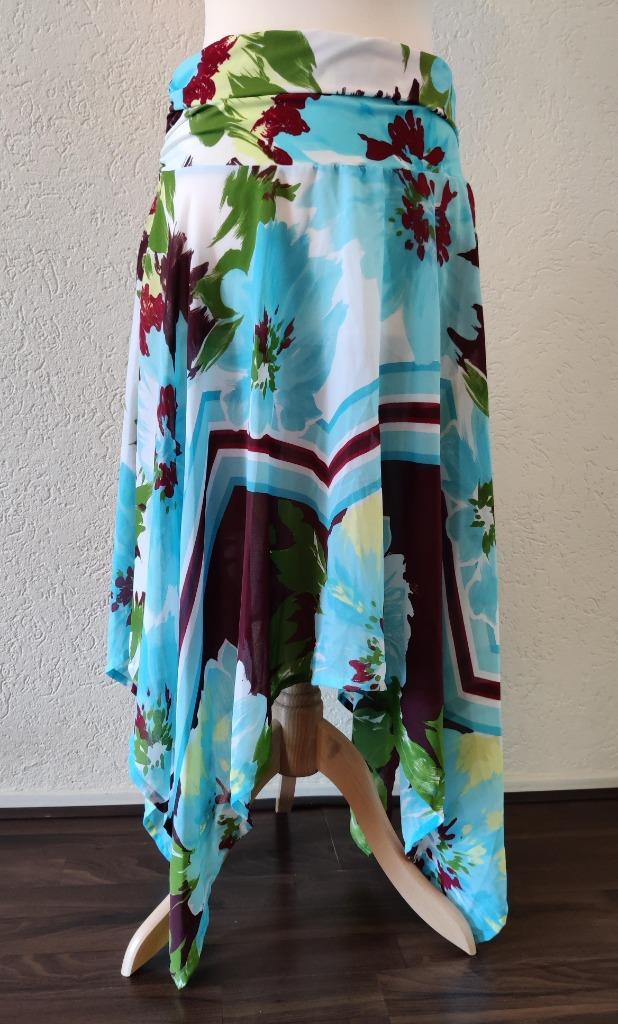 Rok met print, Kleding | Dames, Rokken, Zo goed als nieuw, Maat 36 (S), Overige kleuren, Onder de knie, Ophalen of Verzenden