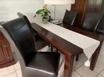 Eettafel incl stoelen en salontafel met licht gebruikssporen, Ophalen, Gebruikt, 50 tot 100 cm, 150 tot 200 cm
