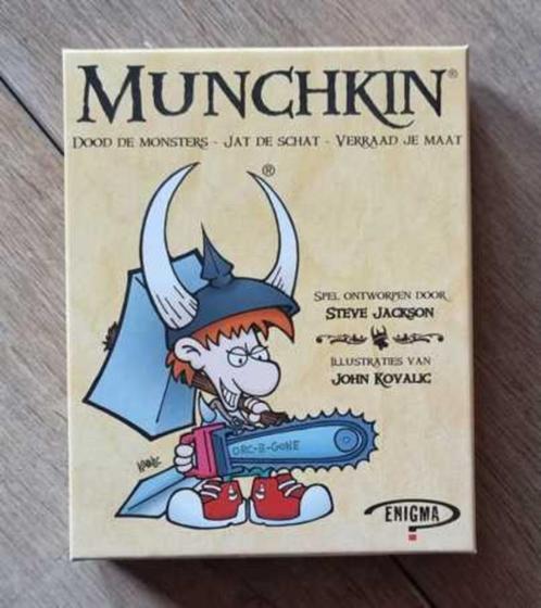 Enigma – Munchkin, Hobby en Vrije tijd, Gezelschapsspellen | Kaartspellen, Zo goed als nieuw, Drie of vier spelers, Vijf spelers of meer