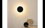 Creatieve Wandlamp wand lamp LED zwart cirkel rond 30 cm, Nieuw, Ophalen of Verzenden, H, H