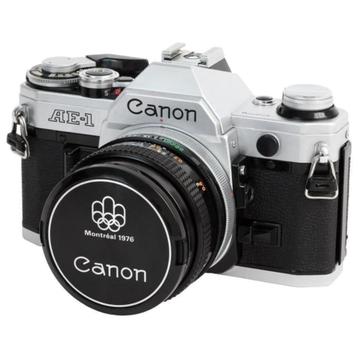 Canon ae 1 program + 50mm 1.8 fd  beschikbaar voor biedingen