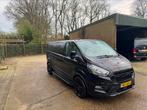 Ford Transit Custom GB 2.0 Tdci 185PK 320 L2h1 Automaat 2021, Auto's, Bestelauto's, Euro 5, Zwart, 4 cilinders, Zwart