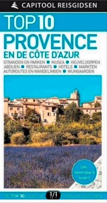 TOP10 PROVENCE / COTE D'AZUR capitool reisgids, losse kaart beschikbaar voor biedingen