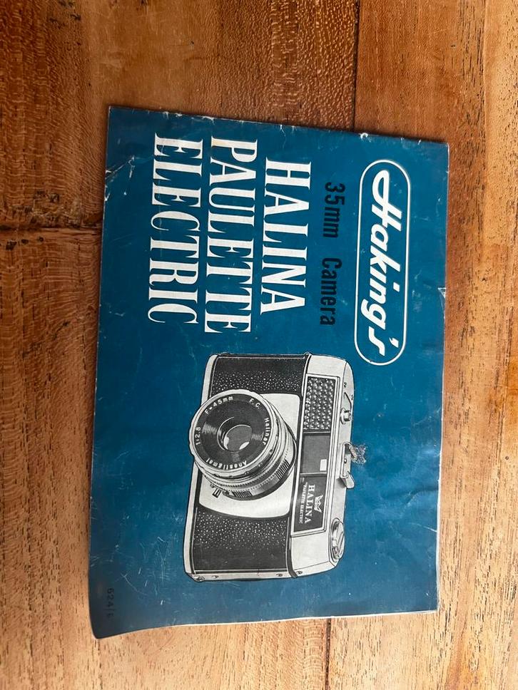 Handleiding tbv Halina Paulette Electric 35mm Camera, Audio, Tv en Foto, Fotocamera's Analoog, Gebruikt, Compact, Overige Merken