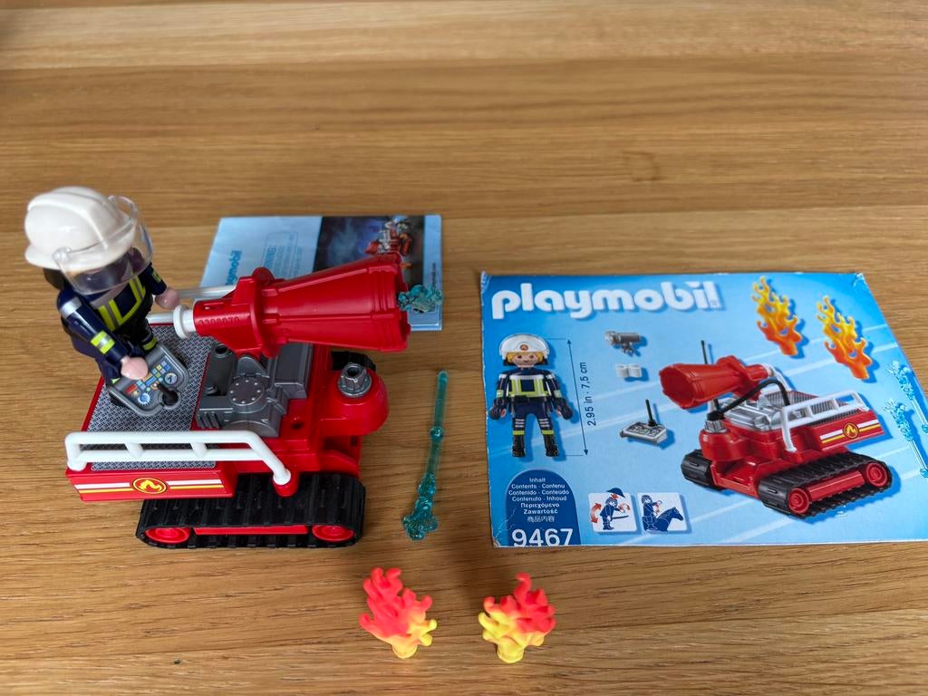Playmobil Brandweer blusrobot 9467, Ophalen of Verzenden, Zo goed als nieuw