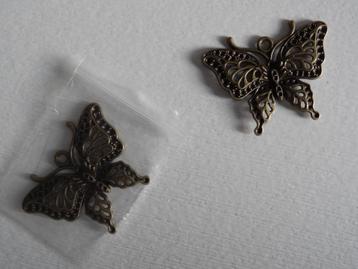 NIEUW! Vlinder Hanger Bronskleurig >Snelle Verzending!<  beschikbaar voor biedingen