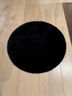 Vloerkleed, 50 tot 100 cm, Zwart, Rond, Zo goed als nieuw
