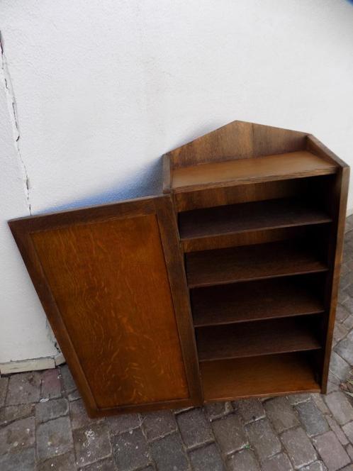 Amsterdamse school hangkastje art deco kastje smal model, Huis en Inrichting, Woonaccessoires | Overige, Gebruikt, Ophalen