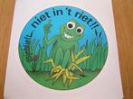 sticker asjeblieft... niet in 't riet! - strip kikker *, Ophalen, Zo goed als nieuw