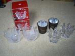 Waxinelichthouders 6 stuks, Antiek en Kunst, Antiek | Glas en Kristal, Ophalen of Verzenden
