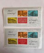 2 x blok Albert Schweitzer ziekenhuis postzegels, Verzenden, Na 1940, Postfris