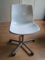 Witte Bureaustoel met Wielen, Ophalen, Gebruikt, Wit, Bureaustoel