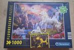 1000st. Glow in the dark - eenhoornpuzzel, Hobby en Vrije tijd, Denksport en Puzzels, Ophalen of Verzenden, 500 t/m 1500 stukjes