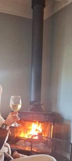 Prachtige haard, houtkachel,  buitenkachel, openhaard, Huis en Inrichting, Ophalen of Verzenden, Zo goed als nieuw, Vrijstaande haard