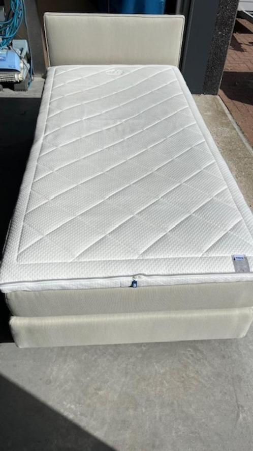 Auping - Boxspring vlak - Peach/Khaki 51 - 100 x 200 cm, Huis en Inrichting, Slaapkamer | Boxsprings, Zo goed als nieuw, 100 cm