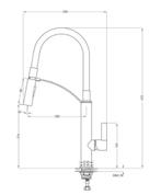 Een luxe witte keukenkraan met handdouche Gerbera White, Huis en Inrichting, Verzenden, Nieuw