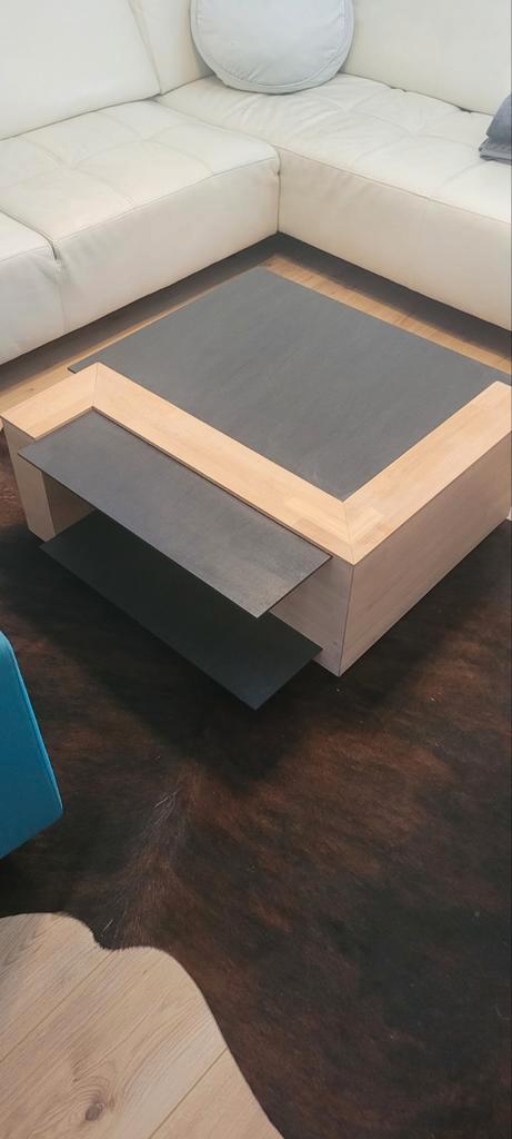Stijlvolle salontafel met opbergruimte, Huis en Inrichting, Tafels | Salontafels, Zo goed als nieuw, Minder dan 50 cm, 50 tot 100 cm