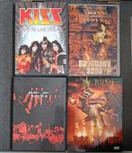 4 DVD's - KISS - Rush - Pearl Jam - Alice Cooper, Ophalen of Verzenden