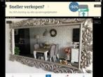 Barok spiegel, Huis en Inrichting, Woonaccessoires | Spiegels, Verzenden, Zo goed als nieuw, Rechthoekig, Minder dan 100 cm