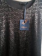 G. Ricceri pailletten jurk - Zwart, Maat 38/40 (M), Zwart, Nieuw, Ophalen of Verzenden