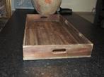 Grote Houten Dienblad, Huis en Inrichting, Woonaccessoires | Dienbladen, Ophalen, Gebruikt, Rechthoekig, Hout