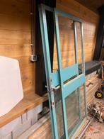Stalen Deuren met Veiligheidsglas - Brocante, Ophalen, Gebruikt, 80 tot 100 cm, 200 tot 215 cm