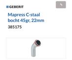 Geberit Mapress C-staal bocht 45gr, 22mm, Ophalen of Verzenden, Nieuw