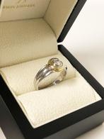 18 K Bicolor Gouden Solitair Ring ca 0.50 crt Diamant TW VVS, Goud, 18 tot 19, Goud, Met edelsteen