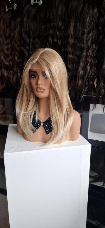 HaarTopper: #7 - Gemêleerd blond /Punten - Stijl - 50/55cm beschikbaar voor biedingen