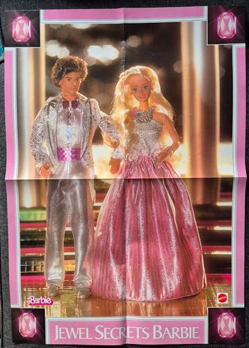 Vintage Jewel Secrets Barbie poster 1986/87 beschikbaar voor biedingen