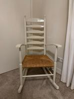 Schommelstoel, Ophalen, Riet of Rotan, Wit, Zo goed als nieuw