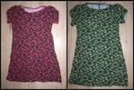 2 Jurken met Rozenprint (110-116), Kinderen en Baby's, Kinderkleding | Maat 110, Ophalen of Verzenden, Gebruikt, Meisje, Jurk of Rok